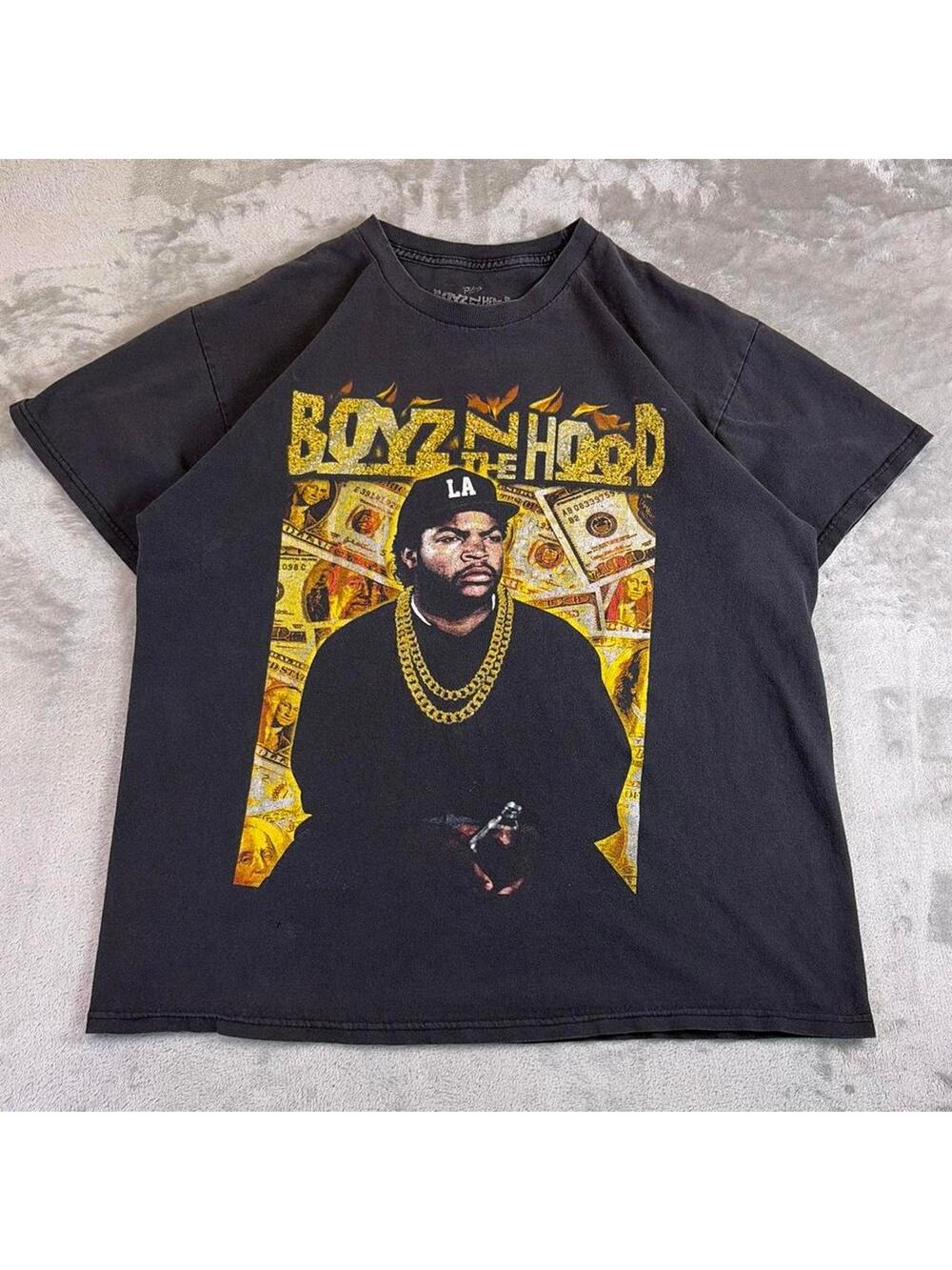 Boyz N The Hood Ice Cube Graphic T Shirt Black Rap Movie Tee Size Large